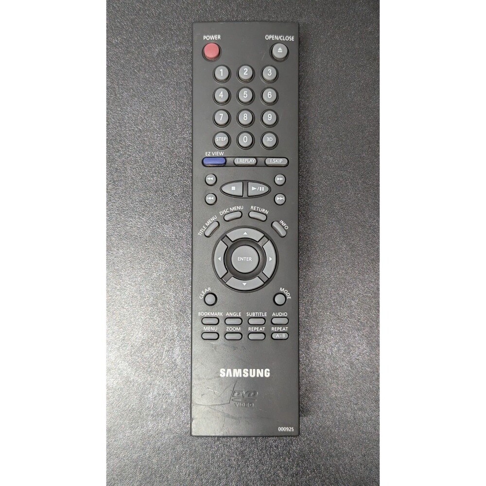 Genuine Samsung 00092A DVD Remote Control  for DVDM201, DVDM101, DVDM205 - OEM
